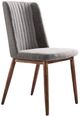 Armen Living Wade 2-Piece Gray Dining Chairs-0