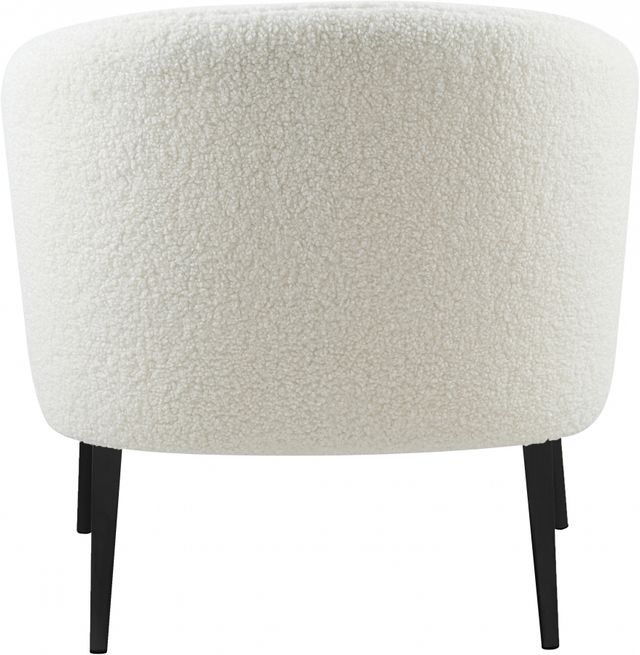 Meridian Furniture Barlow White Faux Fur Accent Chair-3