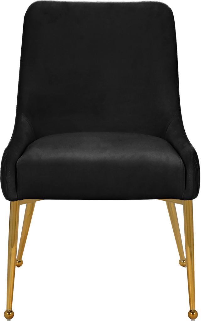 Meridian Furniture Ace Black/Gold Velvet Dining Chair-1