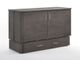 Pacific Parawood Sagebrush Queen Size Folding Wood Murphy Cabinet Bed with Mattress-0