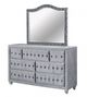 Furniture of America® Sansom 4-Piece Gray Queen Sleigh Bedroom Set-3
