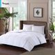 Olliix by Sleep Philosophy White Full/Queen Year Round Warmth 300 Thread Count Cotton Sateen White Down Alternative 3M Thinsulate Comforter-1
