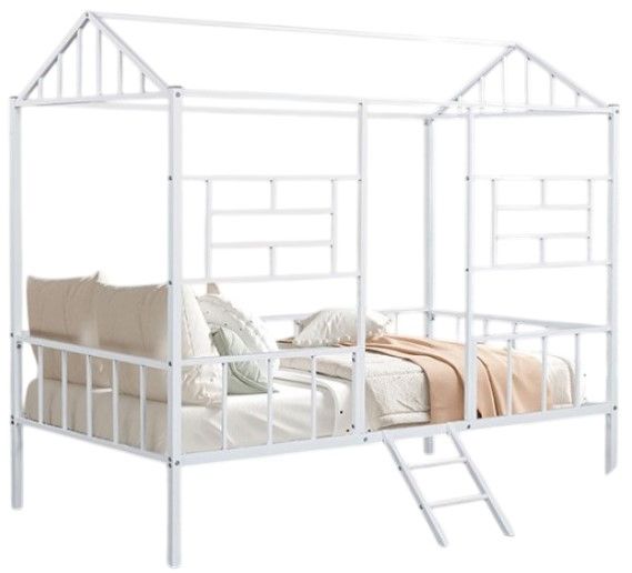 Furniture of America® Rhonda White Twin Loft Bed-0