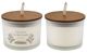 A & B Home 2-Piece White Candle Set-1