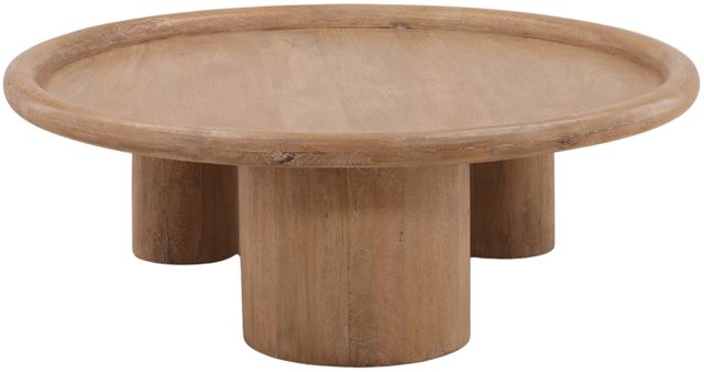Dovetail Furniture Xanthos Light Natural Coffee Table-1