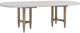 Bernards Citrus Heights Cement/Sand Triad Double Pedestal Dining Table-0