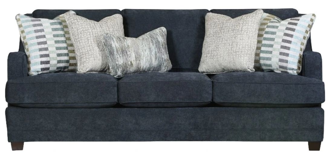 Furniture Fusion Elise Ink Blue 87" Sofa