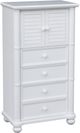 Cottage Creek Furniture Beachfront White Gentleman's Chest-0