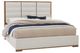 LM Co Home By Vaughan-Bassett Crafted Oak by Ben & Erin Napier Natural/Oatmeal King Upholstered Panel Bed-0