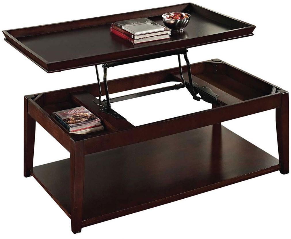Steve Silver Co. Clemson Merlot Cherry Lift Top Cocktail Table