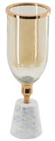 A & B Home Gold/White16" Vase-1