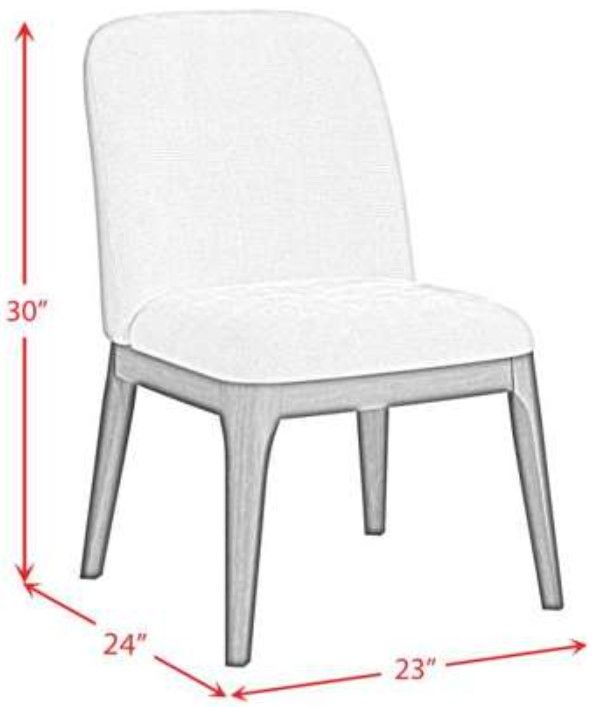 Elements International Sylvie Natural/White Dining Chair-2