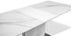 Mazin Furniture Cynthia Glass Top Dining Table with Grey Faux Marble -3