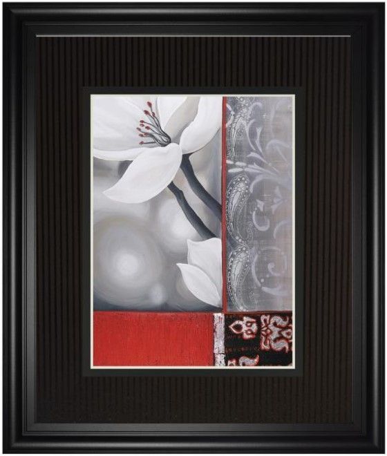 Classy Living Jasmin Zara Copley Bohemia Flora White 34" Wall Art-0