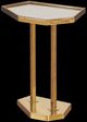 Century® Grand Tour Furniture Reyes Glass Top Side Table with Brass Frame-1