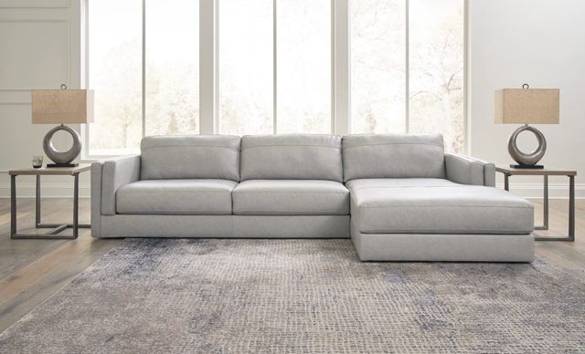 Signature Design by Ashley® Amiata 2-Piece Glacier Right-Arm Facing Chaise Sectional-3