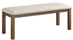 Mazin Furniture Bonner Beige/Brown Dining Bench-1