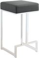 Coaster® Gervase Chrome/Gray Square Counter Stool-0