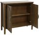 Stylecraft Dark Brown 2-Door Bachelor Cabinet-1