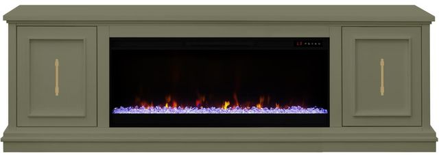 Legends Home Jordan Sagebrush Green 82" Fireplace Console-0
