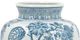 A & B Home Blue/White Ceramic Porcelain Flower Vase-1