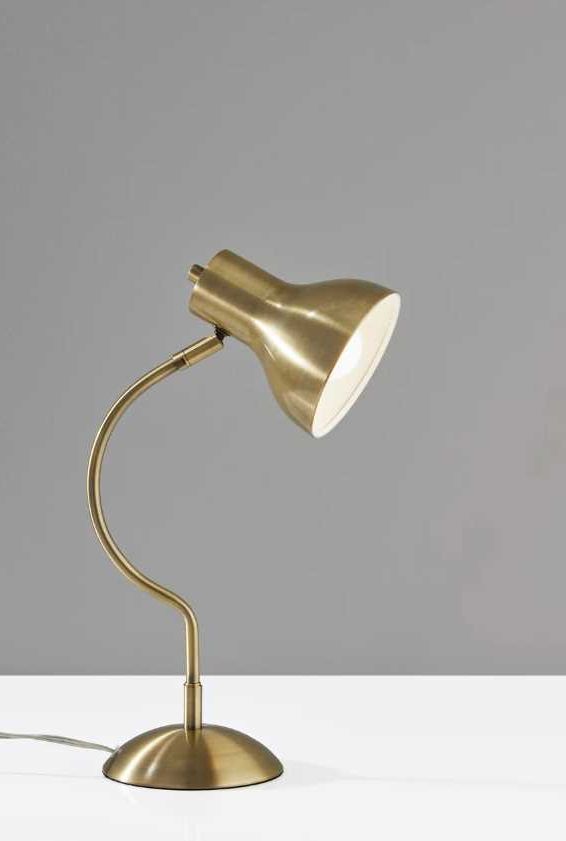 Adesso® Elmhurst Antique Brass Desk Lamp-3