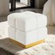 Furniture of America® Aileen Beige Storage Stool-1