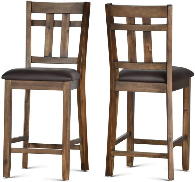 Steve Silver Co.® Saranac Seven Piece Mocha Counter Dining Set-1