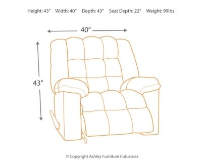 Signature Design by Ashley® Ludden Sand Rocker Recliner-3
