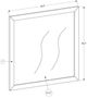 Monarch Specialties Inc. Medium Oak Wall Mirror-2