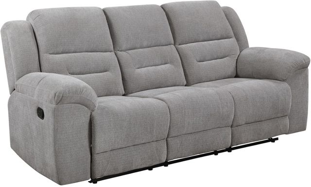 Coaster® Gilson Gray Manual Reclining Sofa-0