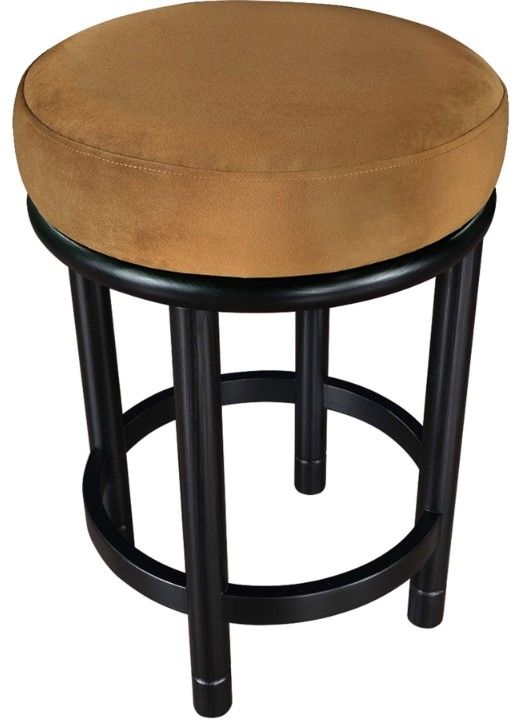 Meridian Furniture Monette Saddle/Black Upholstered Counter Stool-2