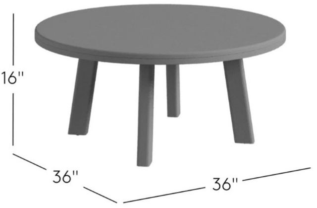 Jofran Inc. Reclamation Brown Round Coffee Table-2