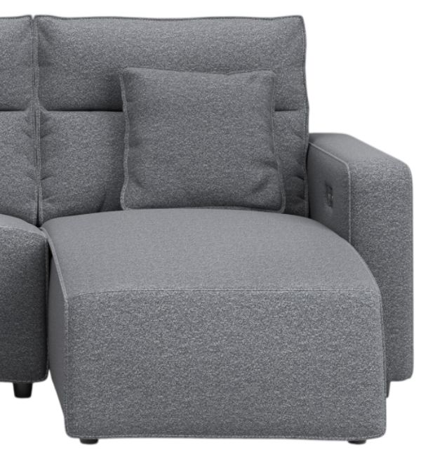 Signature Design by Ashley® Modmax II 3-Piece Pepper/Salt Power Reclining Right-Arm Facing Sectional and Chaise-1