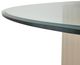 Michael Amini® Malibu Crest Glass Top Round Dining Table with Creamy Pearl Base-2