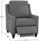 Bassett® Furniture Benchmade Gray Power Recliner -2