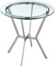 Armen Living Naomi and Lorin 5-Piece Brushed Stainless Steel/Clear/Gray Counter Dining Set-4