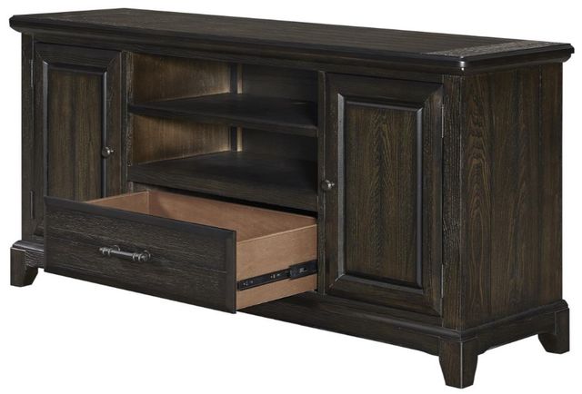 Bernards Bellamy Lane Brown Entertainment Console with Power Box-3