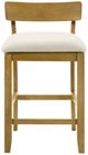 Armen Living Merie 4-Piece Amber Glow/White Counter Stool Set-2