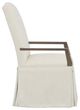 Fairfield® Customizable Entree Dining Camel Tall Back Skirted Arm Chair-2