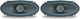 Pioneer 4" x 10" 2-Way Rear Deck Mount Speaker-0