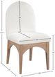 Meridian Furniture Waldorf Cream/Natural Chenille Upholstered Dining Chair-2