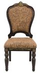 Homelegance® Russian Hill Cherry/Jacquard Dining Side Chair-2