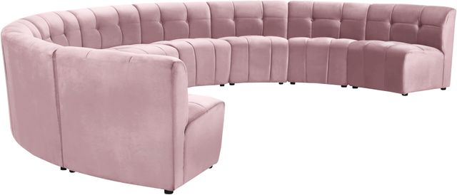 Meridian Furniture Limitless 9-Piece Pink Velvet Modular Sectional-2
