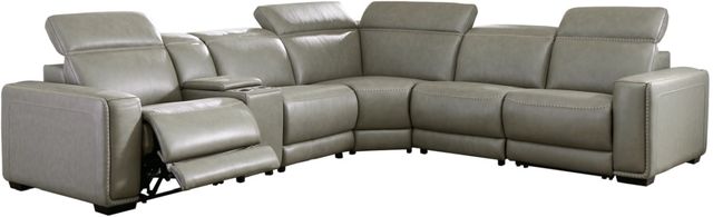 Signature Design by Ashley® Correze 6-Piece Gray Power Reclining Sectional-0