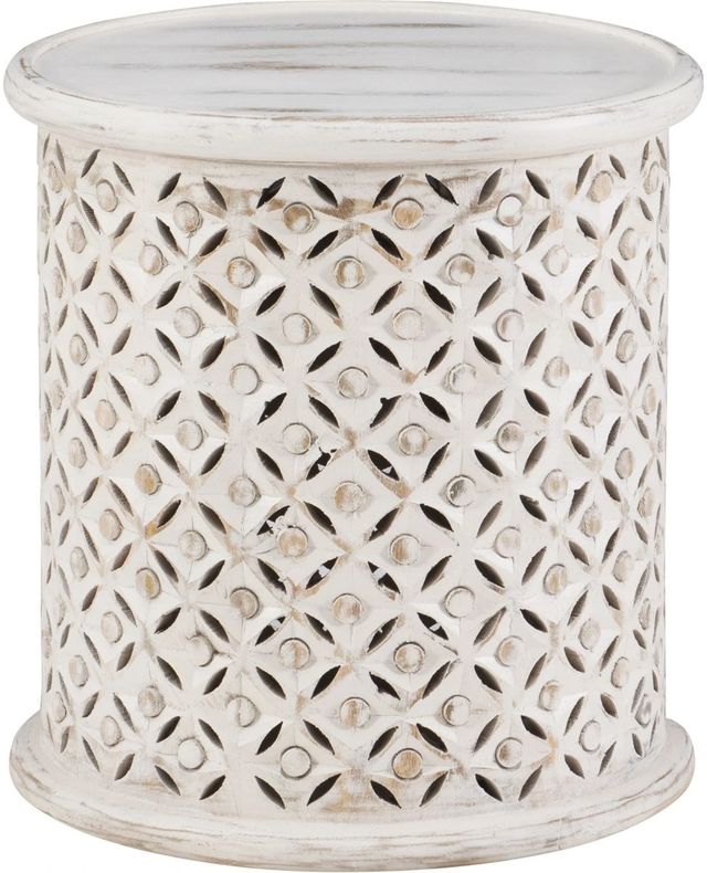Powell® Imani White Side Table-0