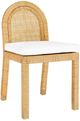 TOV Furniture Amara Cream Arched Rattan Dining Chair-0