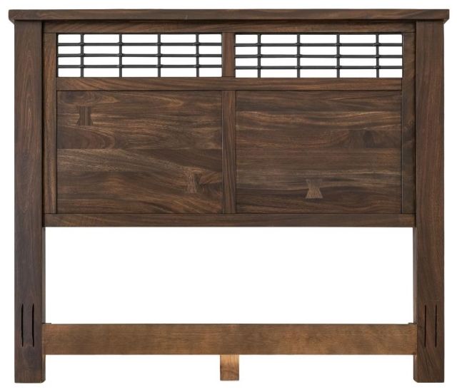 International Furniture Direct Parota III Brown Eastern King Panel Bed-3