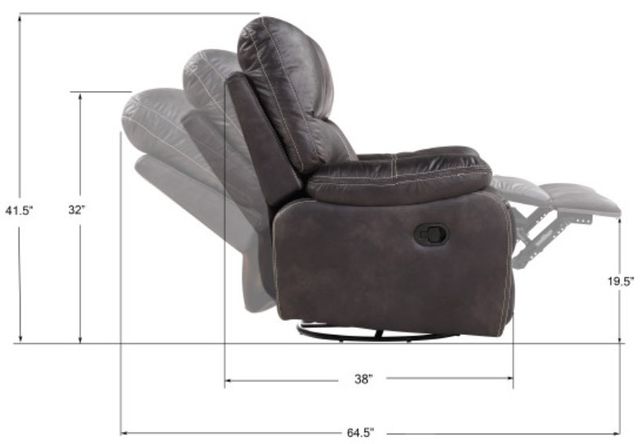 Emerald Home Jessie James Gray Power Reclining Sofa-2