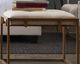 Diamond Sofa® Babylon Brushed Gold/Sand Accent Ottoman-0